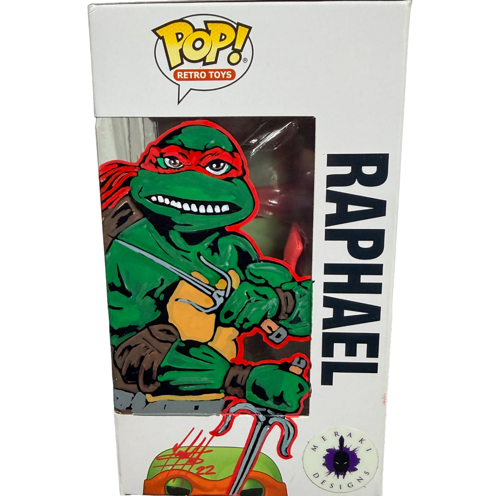 Funko POP – Retro Toys - Teenage Mutant Ninja Turtles Raphael Figure #19 SKETCHED Meraki (Copy) (Copy)