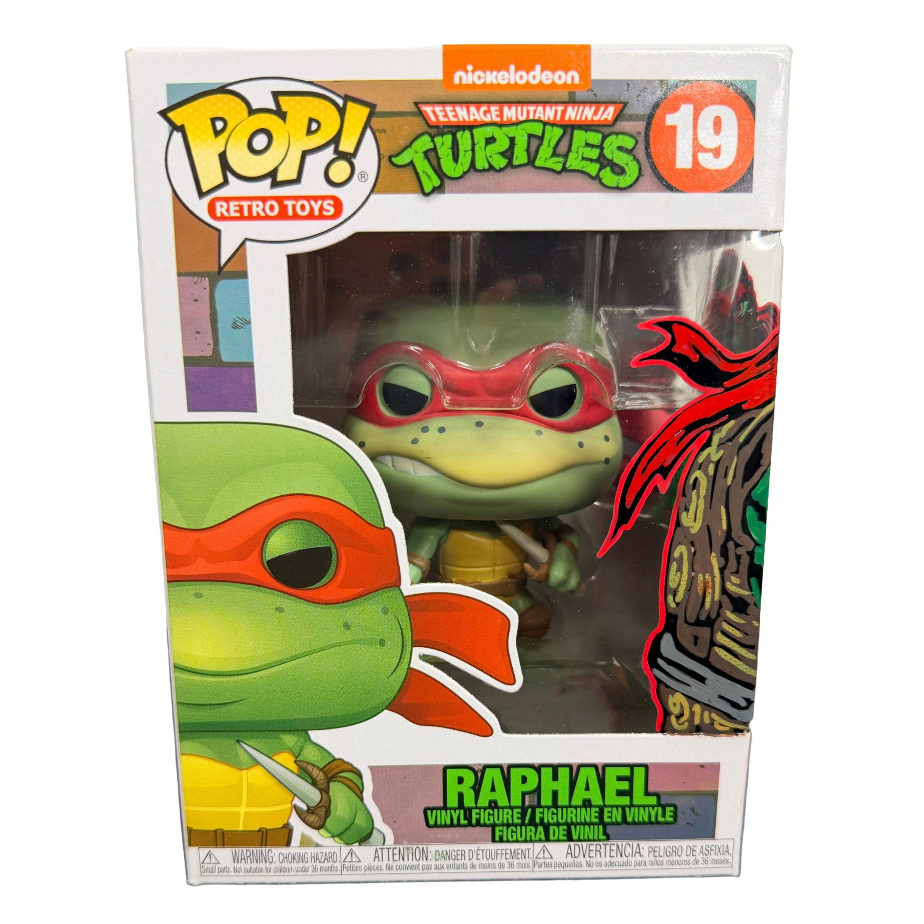 Funko POP – Retro Toys - Teenage Mutant Ninja Turtles Raphael Figure #19 SKETCHED Meraki (Copy) (Copy)