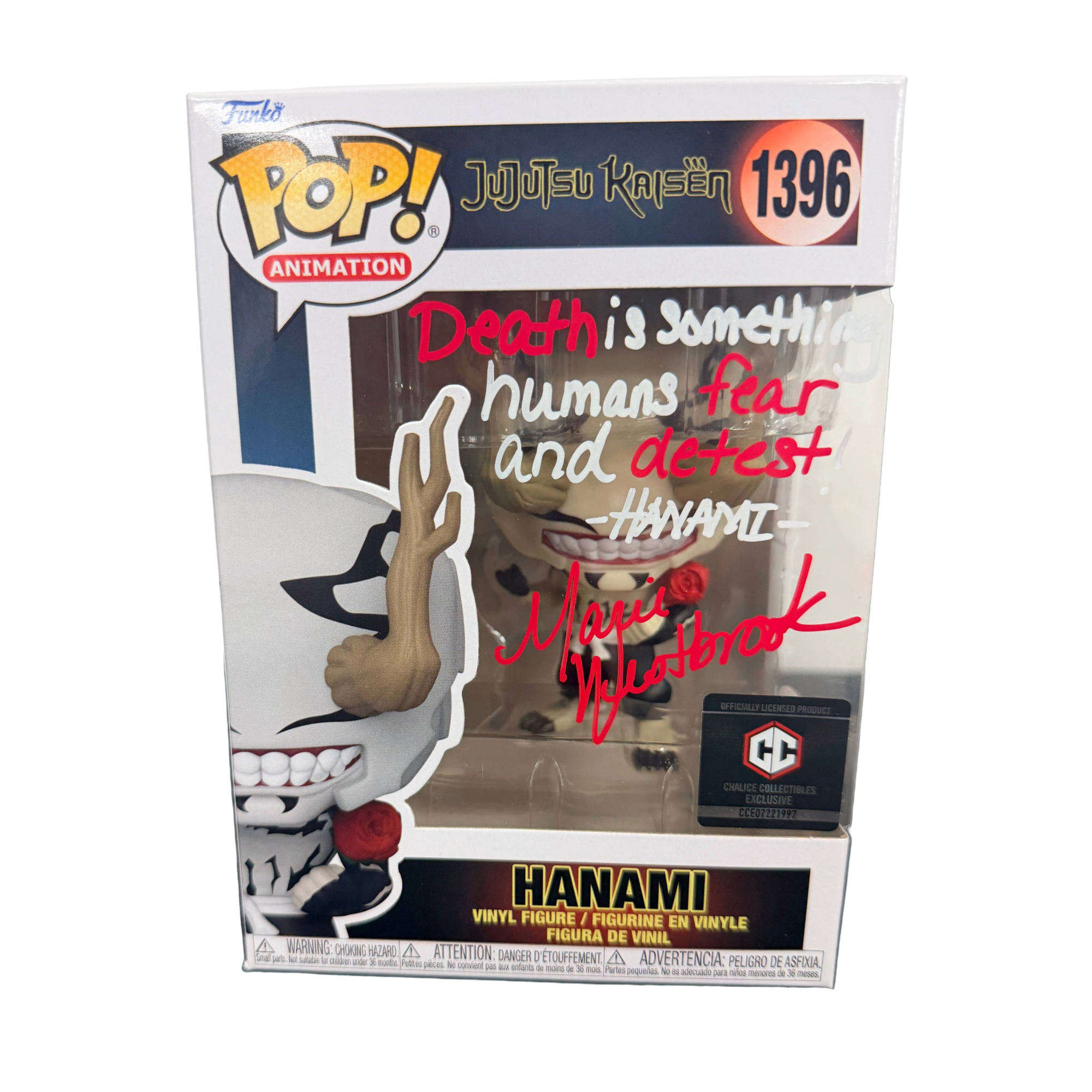 Marie Westbrook Signed Funko Pop! – Jujutsu Kaisen Hanami #1396 (JSA COA)