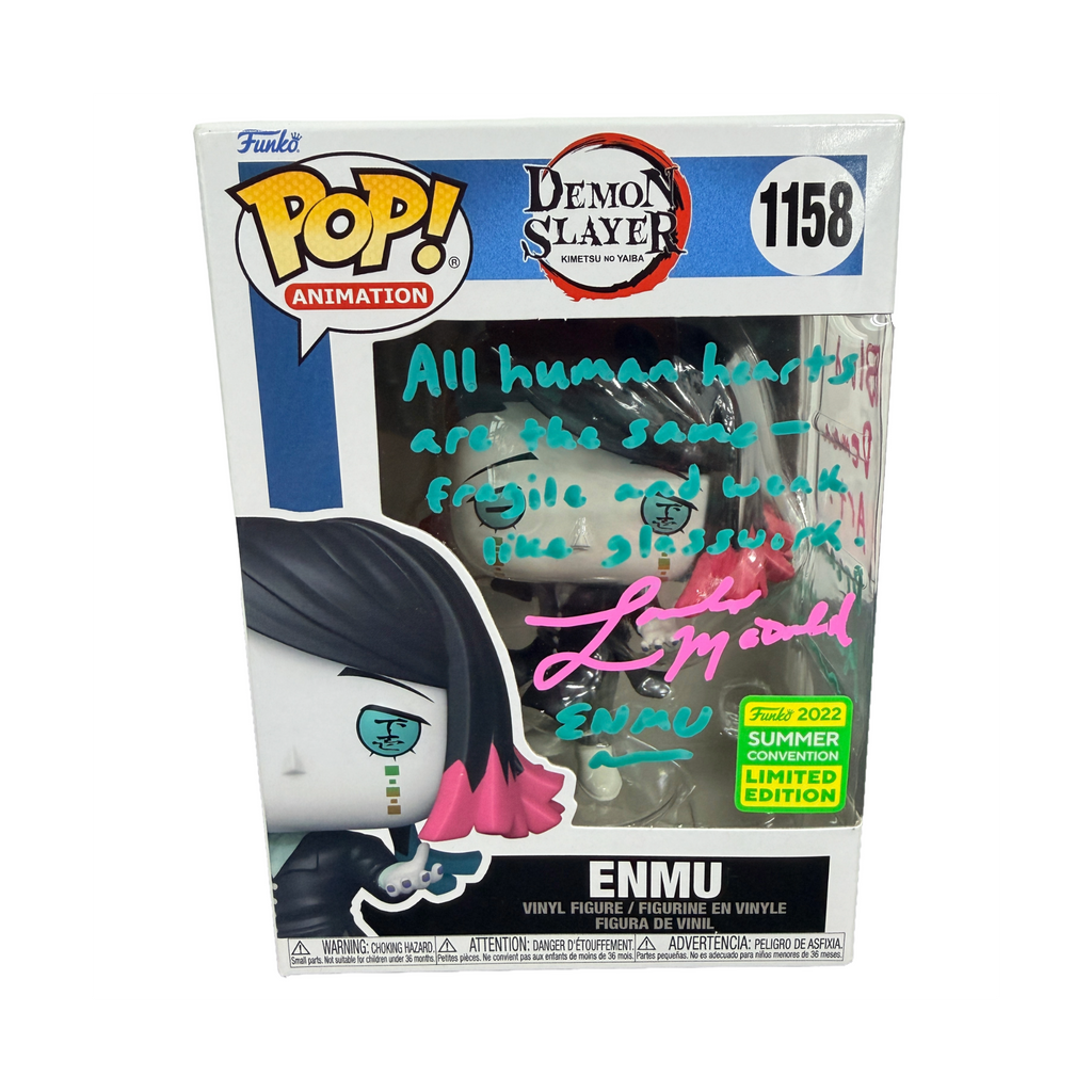 Landon McDonald Signed Funko Pop! – Demon Slayer Enmu #1158 (JSA COA)