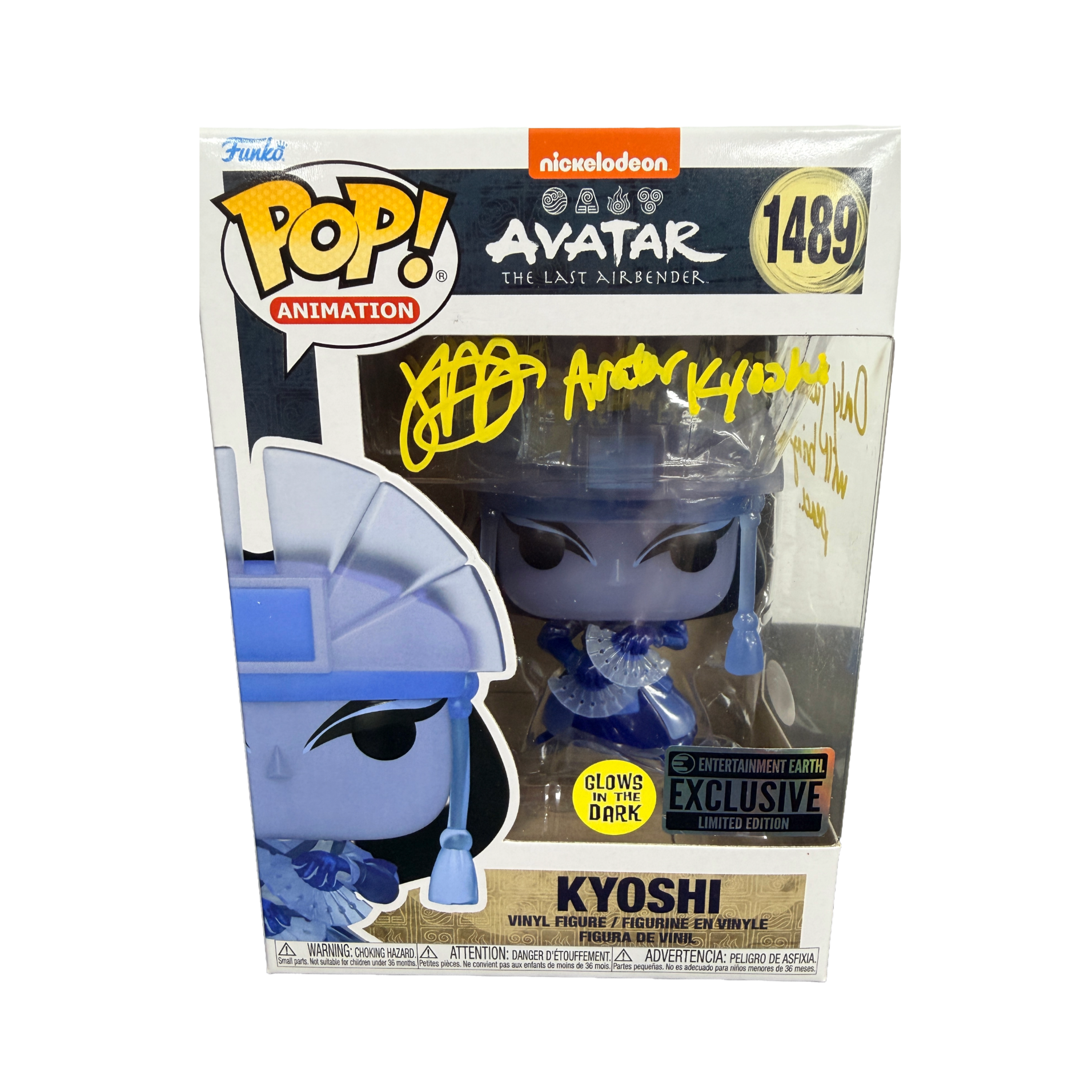 Jennifer Hale Signed Funko Pop! – Avatar the Last Airbender Kyoshi #1489 Entertainment Earth Exclusive (JSA COA)
