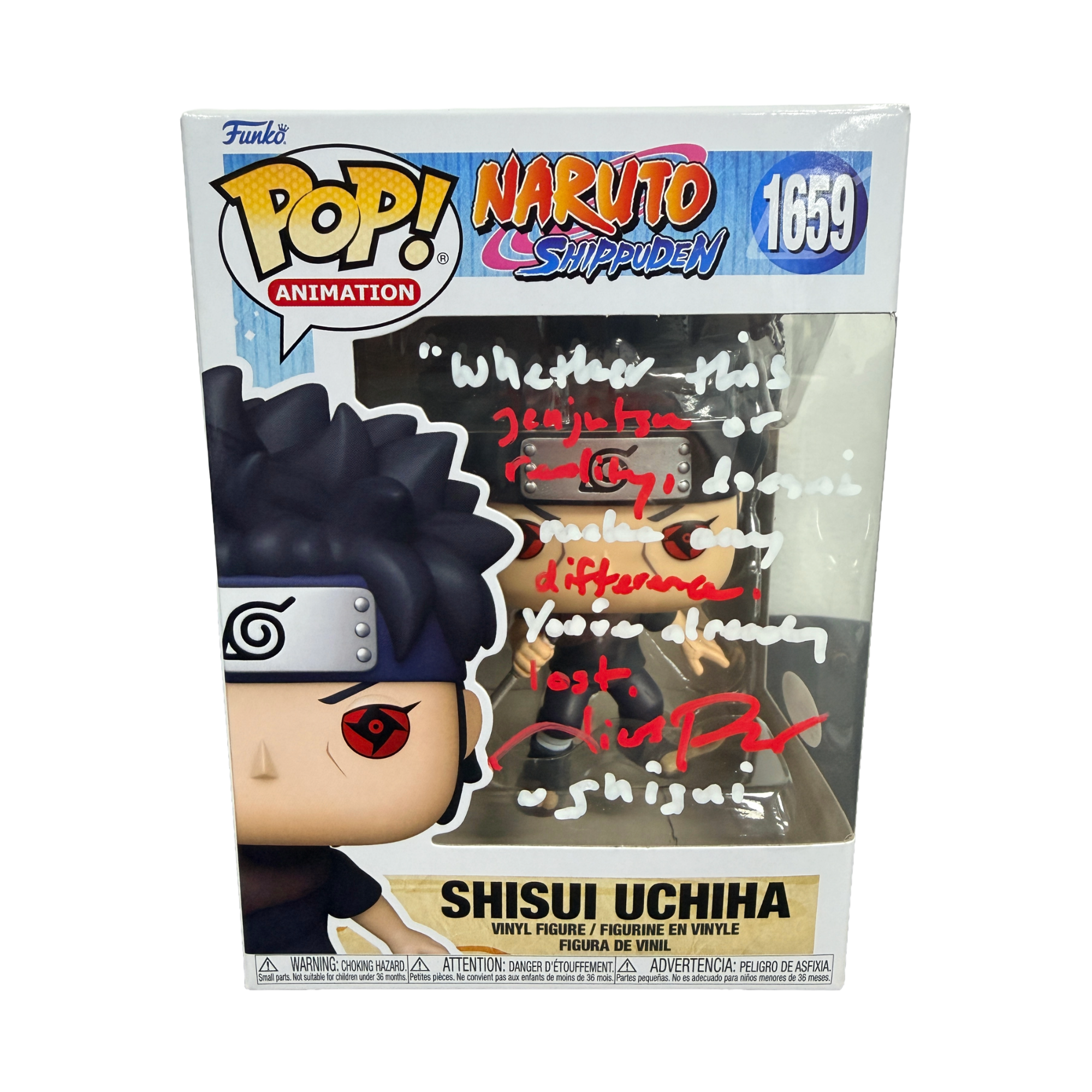 Nicolas Roye Signed Funko Pop! – Naruto Shippuden Shisui Uchiha #1659 (JSA COA)
