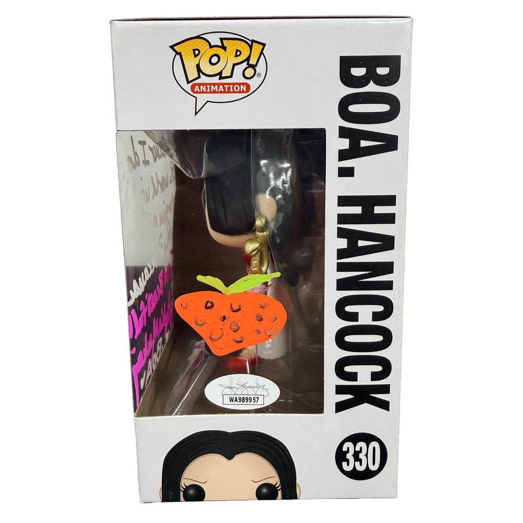 Lydia Mackay Signed Funko Pop! – One Piece Boa. Hancock with Sketch #330 (JSA COA)