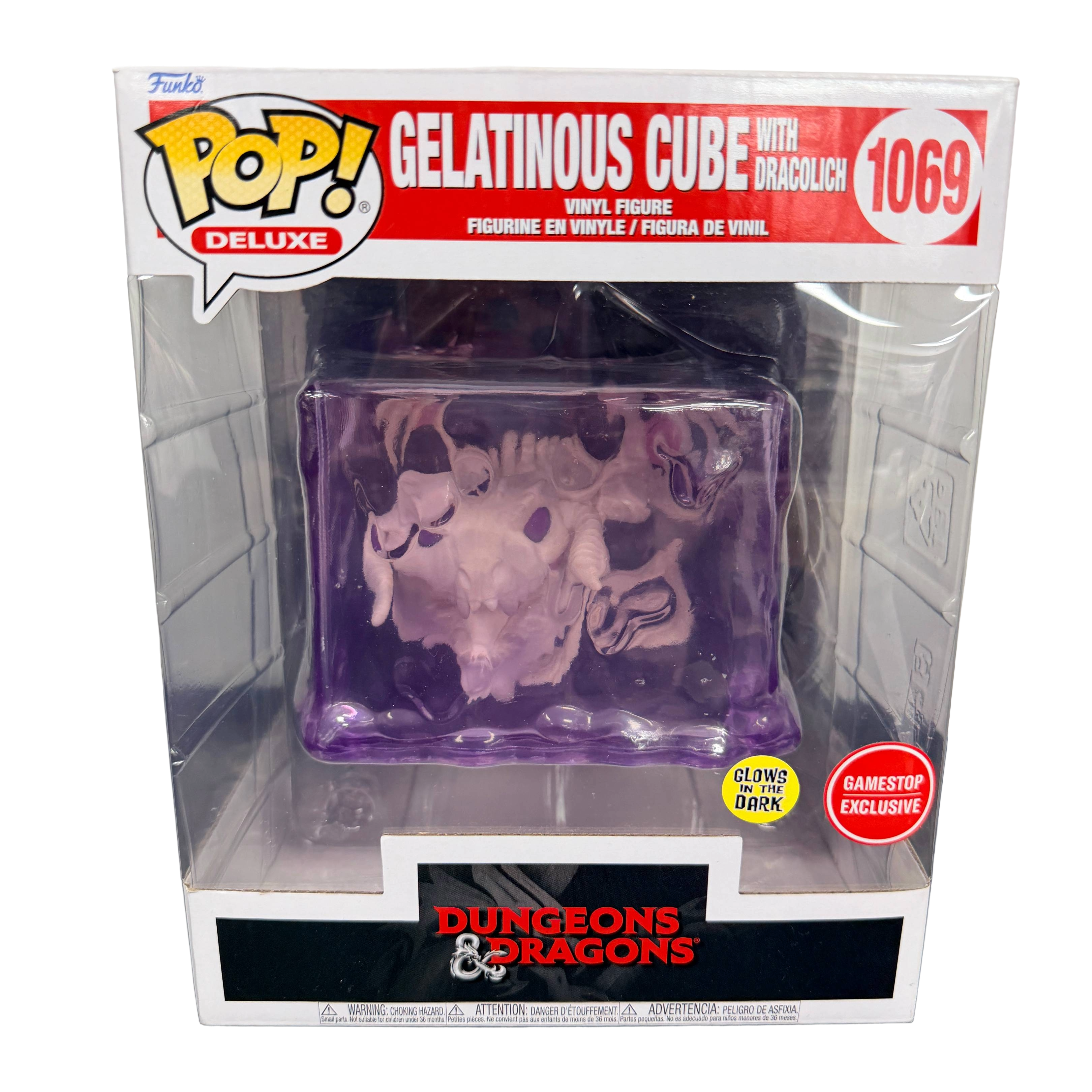 Funko POP: Deluxe - Dungeons & Dragons - Gelatinous Cube with Dracolich Figure Gamestop Exclusive#1069