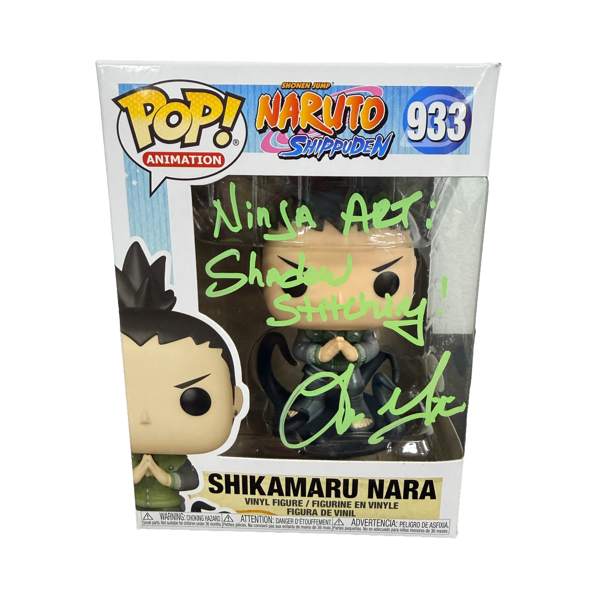 Tom Gibis Signed Funko Pop! – Naruto Shippuden Shikamaru Nara #933 (JSA COA)