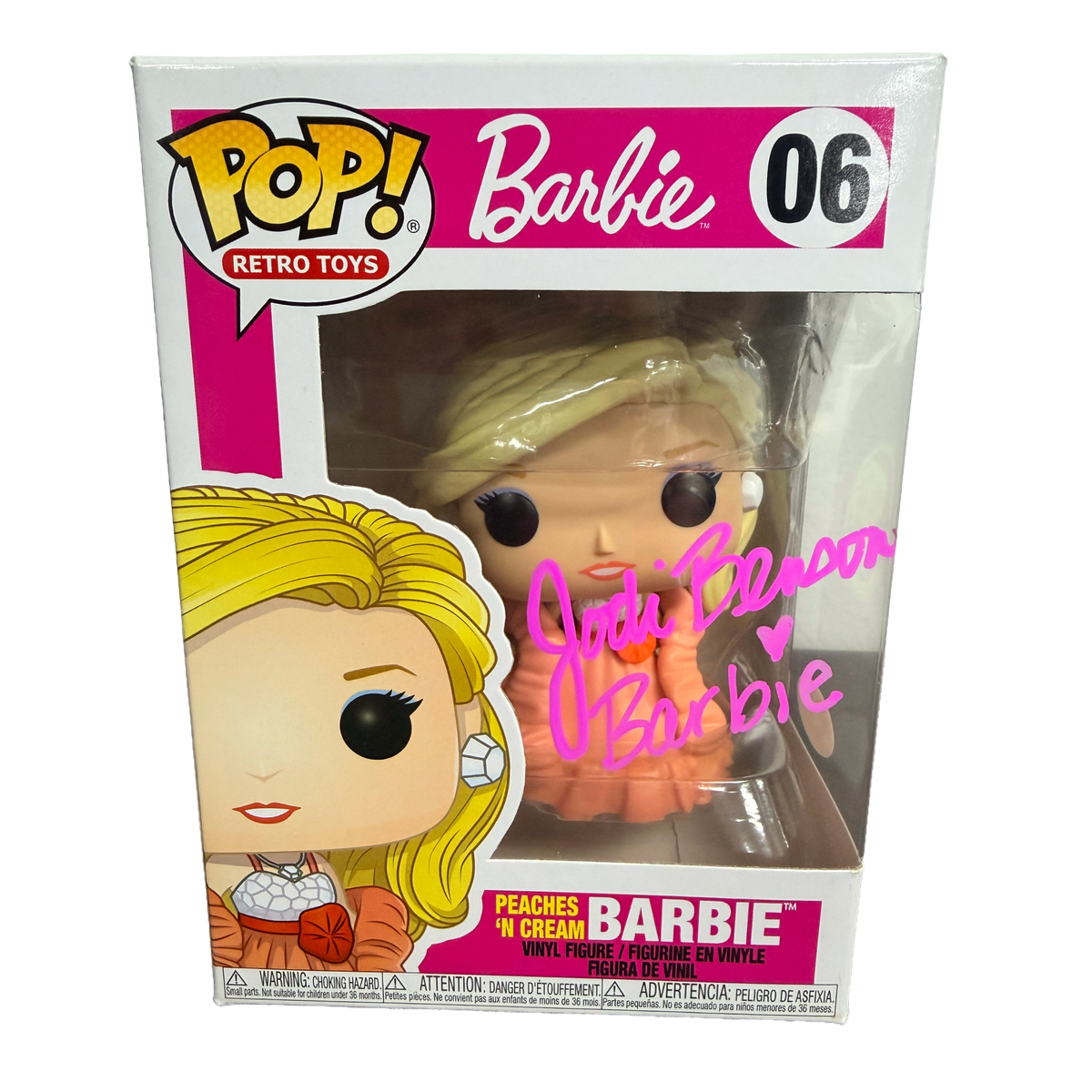 Jodi Benson Signed Funko Pop - Barbie Peaches 'N Barbie #06 (JSA COA)