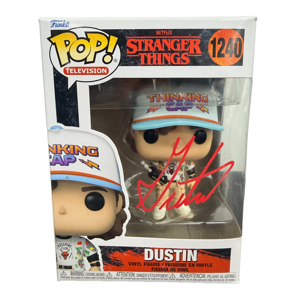 Gaten Matarazzo Signed Funko Pop! – Stranger Things Dustin #1240 (MAS COA)