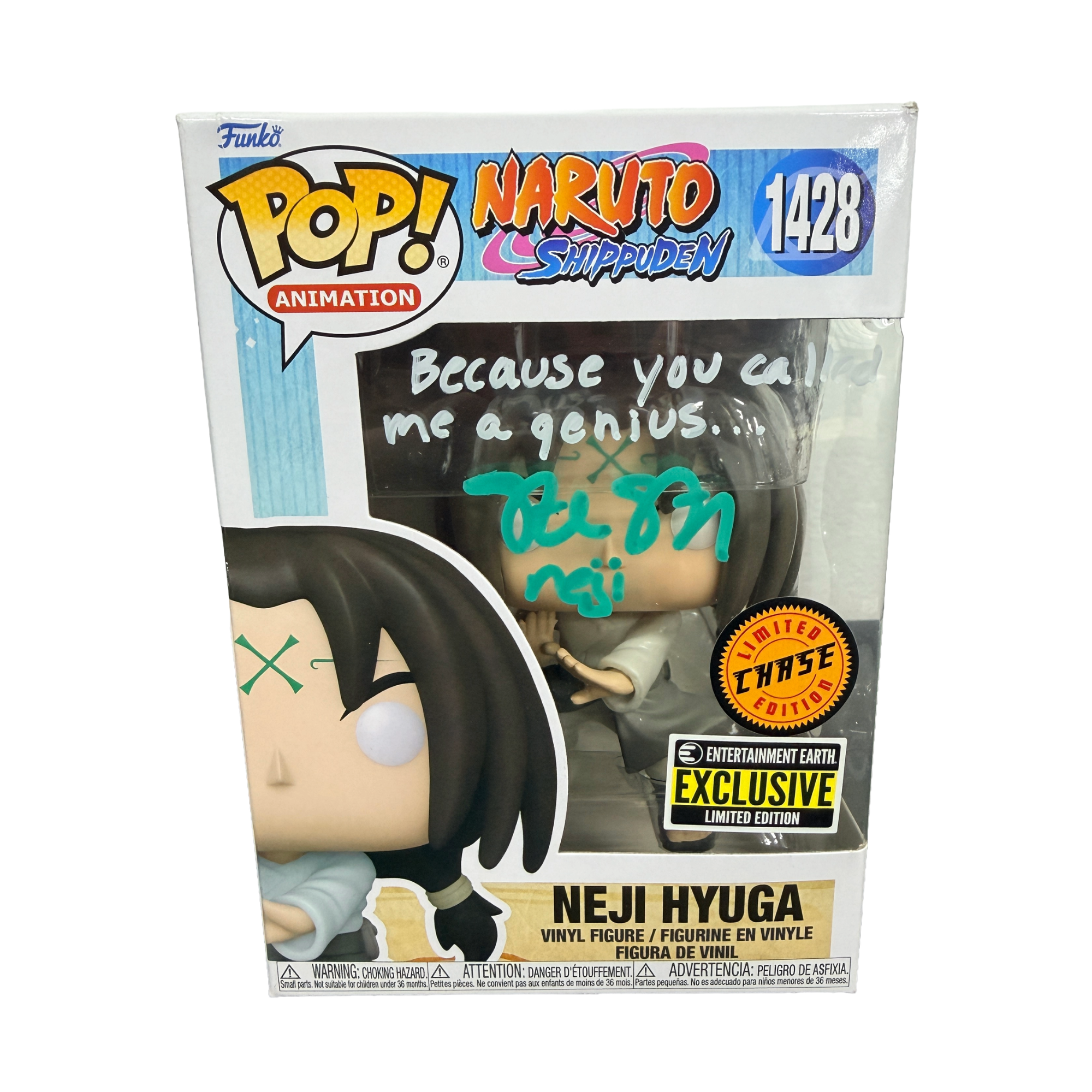 Steve Staley Signed Funko Pop! – Naruto Shippuden Neji Hyuaga #1428 Chase (JSA COA)