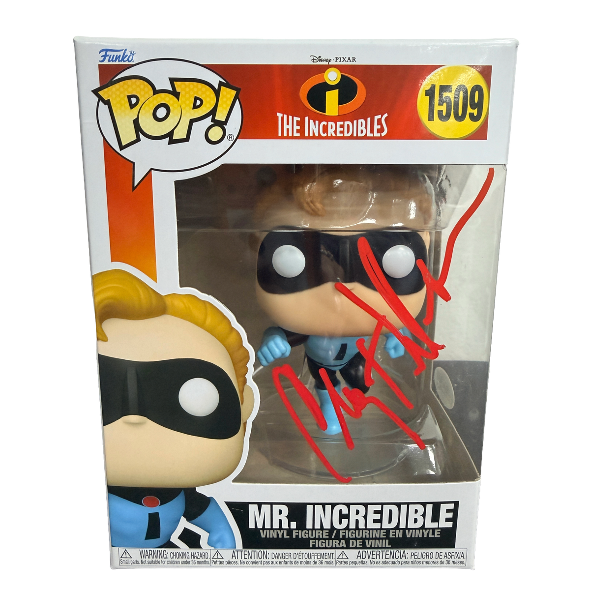 Craig T. Nelson Signed Funko Pop - The Incredibles Mr. Incredible #1509 (JSA COA)