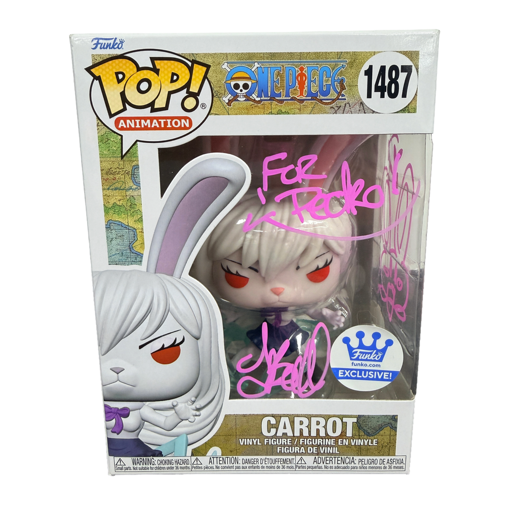 Tia Ballard Signed Funko Pop! – One Piece Carrot #1487 with Sketch (JSA COA)