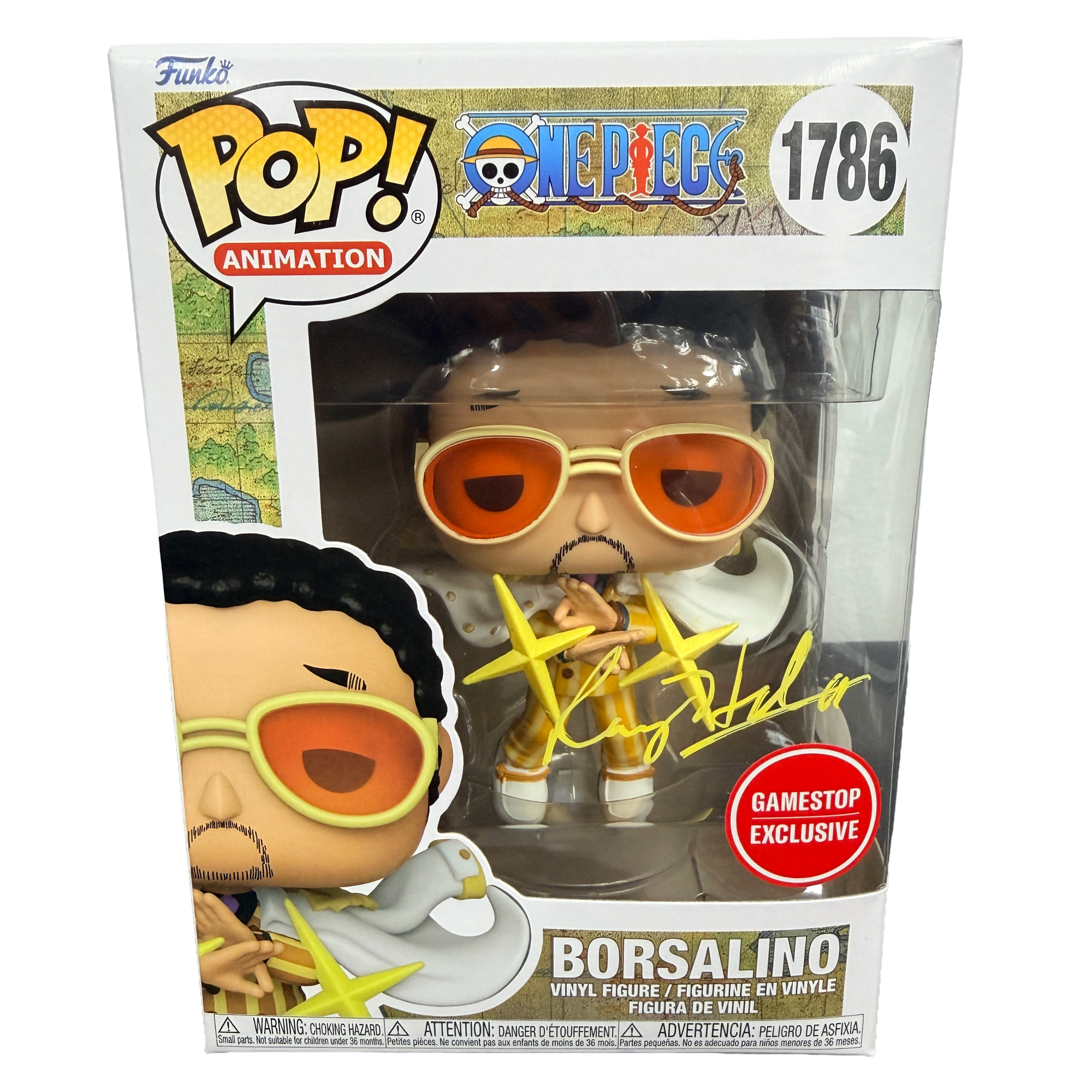 Ray Hurd Signed Funko Pop! – One Piece Borsalino Gamestop Exclusive #1786 (JSA COA)