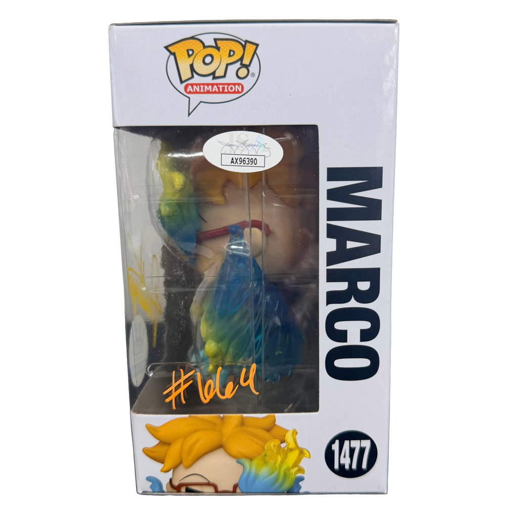Kyle Phillips Signed Funko Pop! – One Piece Marco #1477 (JSA COA)