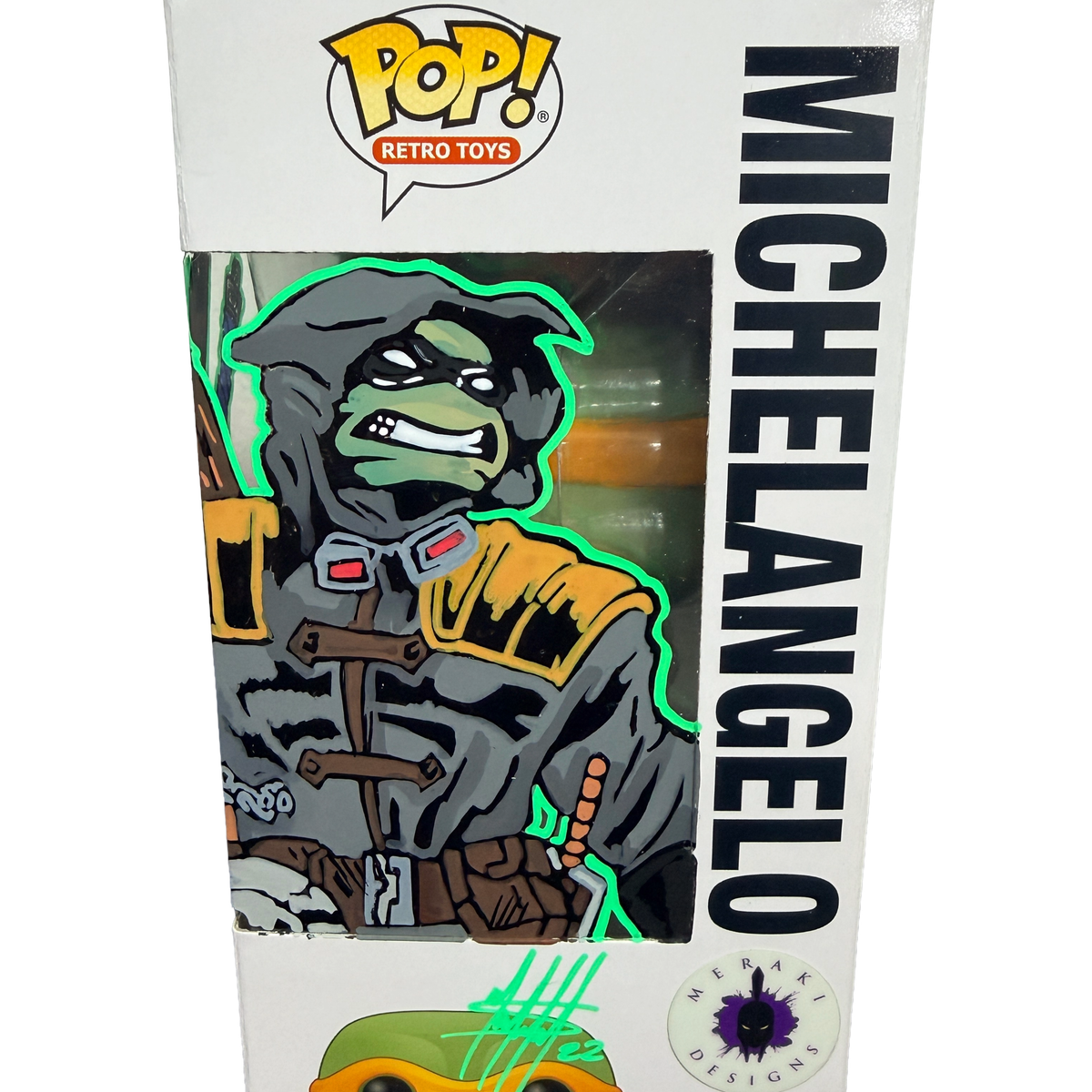 Funko POP – Retro Toys - Teenage Mutant Ninja Turtles MichaelAngelo Figure #18 SKETCHED Meraki (Copy)