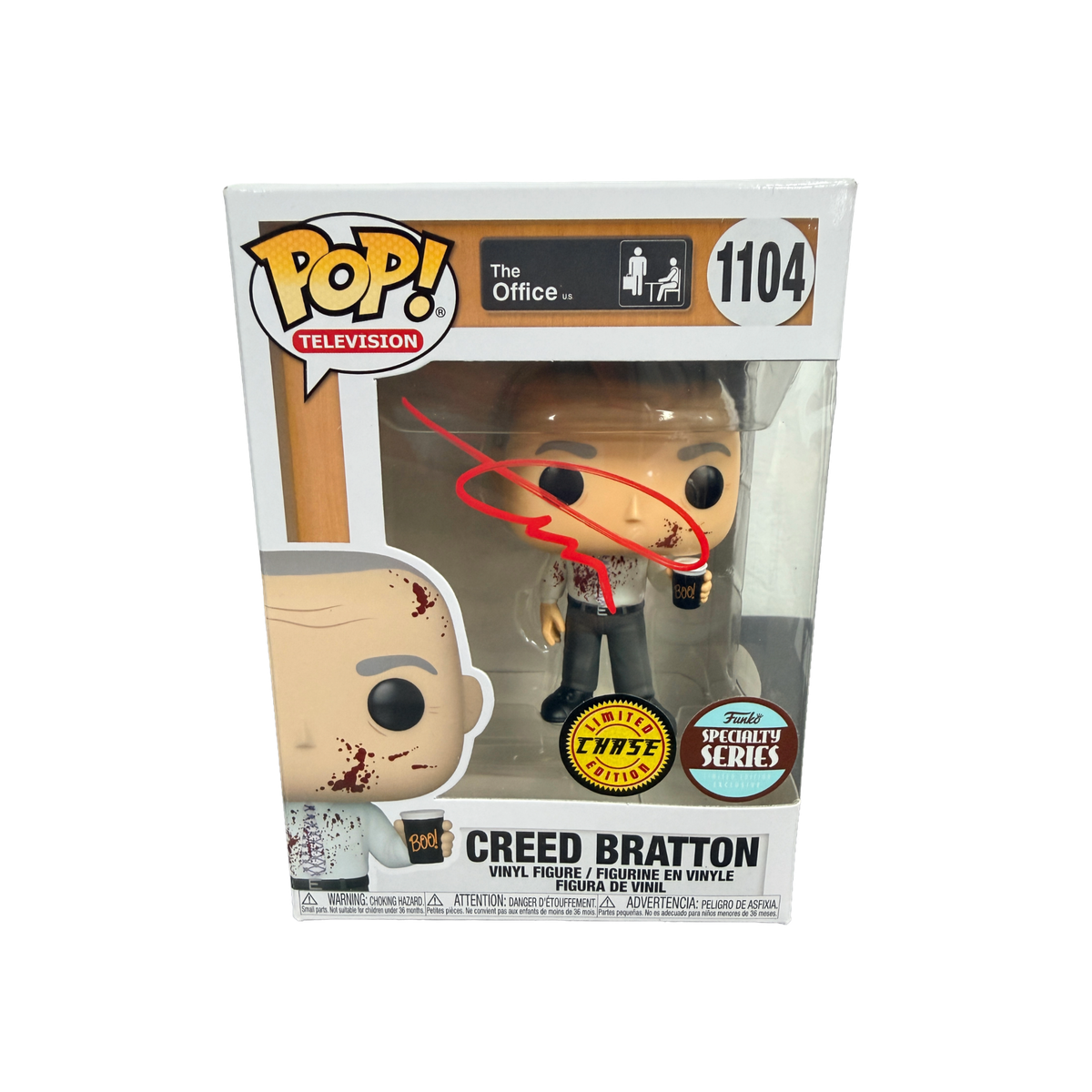 Creed Braton Signed Funko Pop! – The Office Creed Bratton #1104 Chase (JSA COA)
