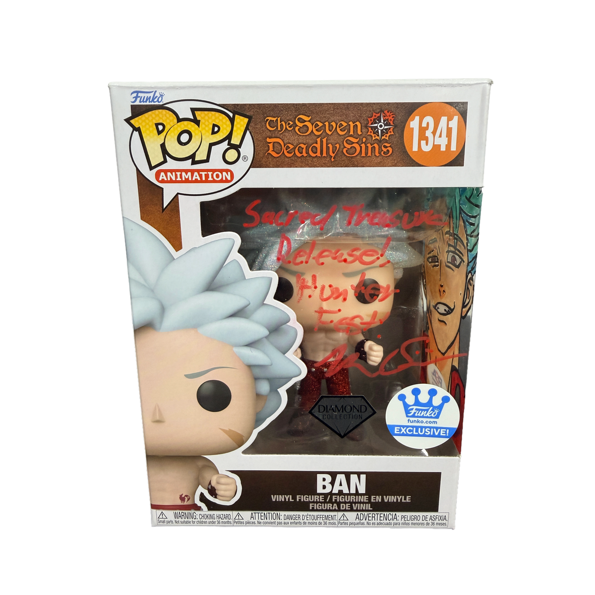 Ben Diskin Signed Funko Pop! – The Seven Deadly Sins Ban with Sketch #1341 (PSA COA)