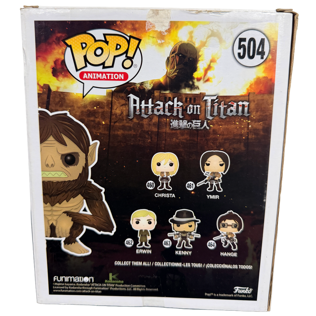 Funko Pop: Animation - Attack on Titan - Beast Titan Figure #504 Hot Topic Exclusive