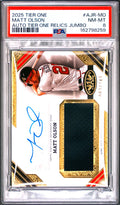 2025 Topps Tier One - Autographed Jumbo Relic Matt Olson #AJR-MO /149 PSA 8