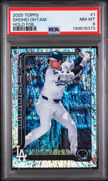 2025 TOPPS #1 SHOHEI OHTANI HOLO FOIL PSA 8