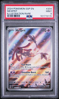 2024 POKEMON SSP EN-SURGING SPARKS #204 MESPRIT ILLUSTRATION RARE PSA 9