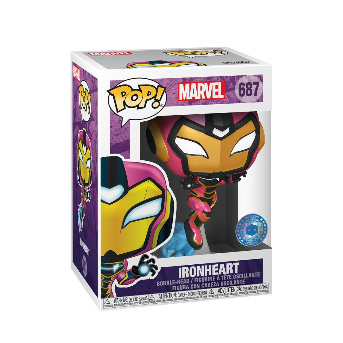 Funko Pop Marvel Ironheart Pop In A Box 687 - NERD BLVD