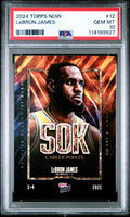 2024 TOPPS NOW #12 LeBRON JAMES PSA 10