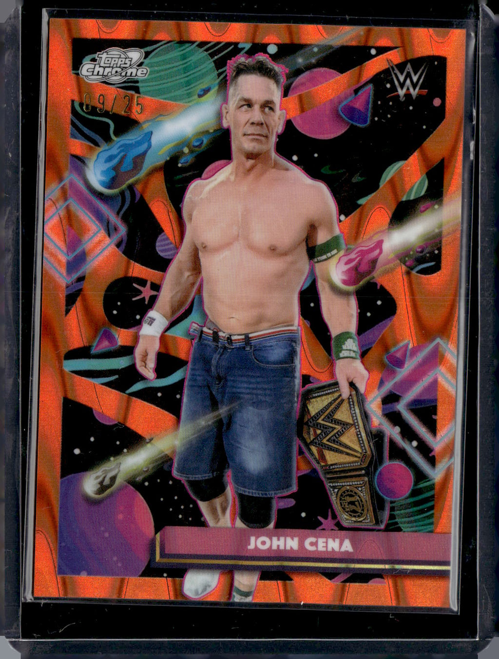 2026 Topps Chrome Cosmic Chrome Orange John Cena /25