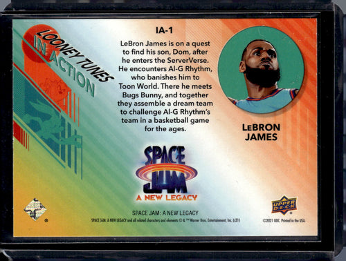2021 Upper Deck Space Jam Lebron James IA-1 RAW CARD
