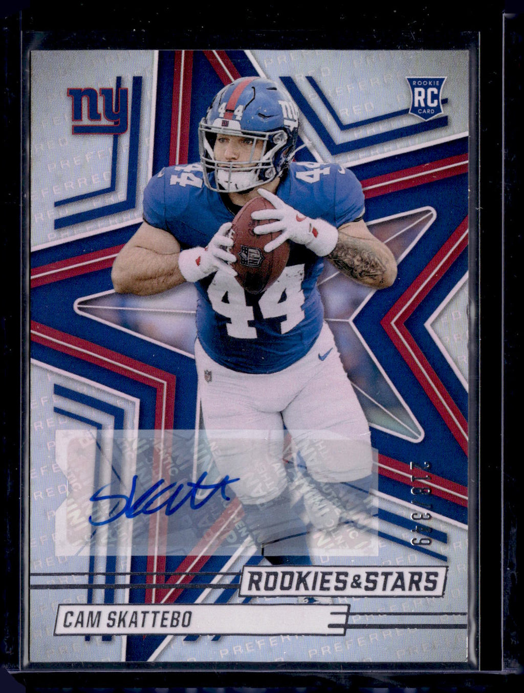 2025 Panini Rookies & Stars Football Cameron Skattebo RC Auto /349