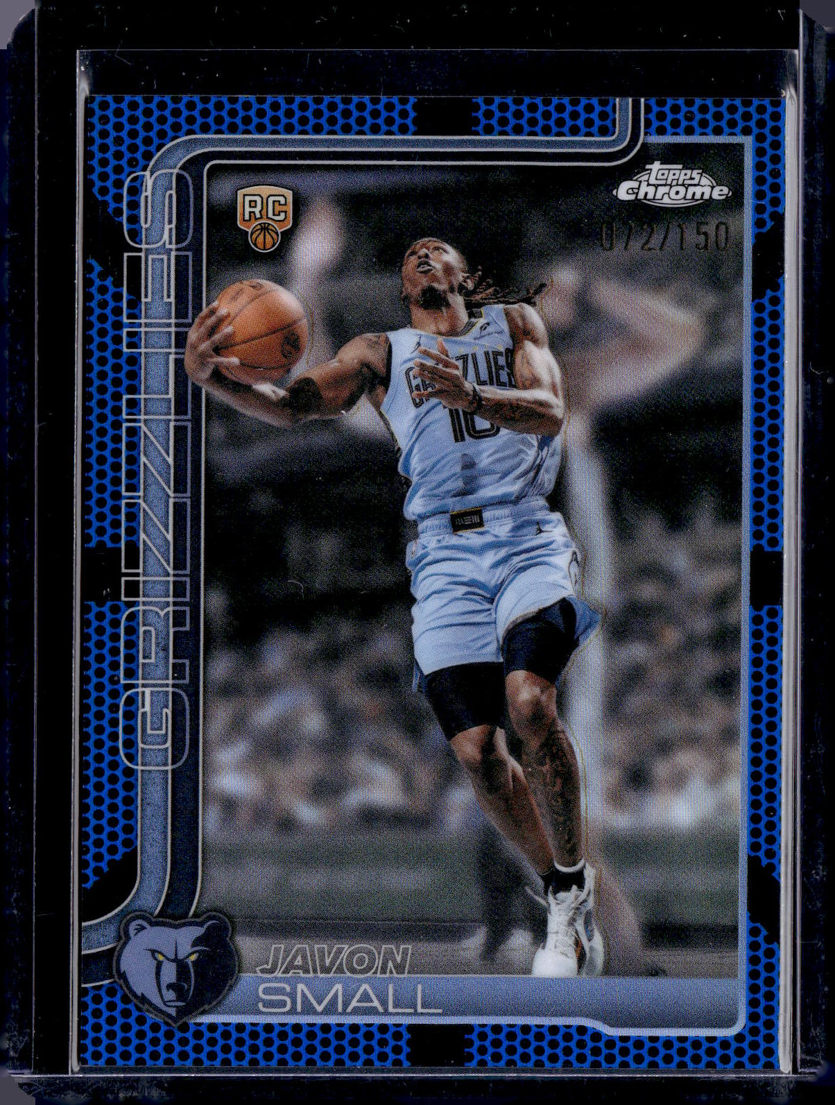 2025-26 Topps Chrome UPDATE - Javon Small #199 Blue RayWave /150 (RC)