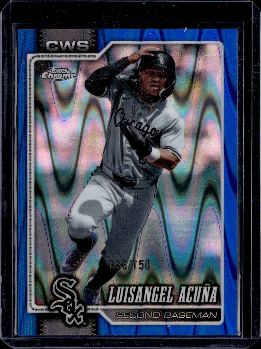 2026 Topps Chrome Luisangel Acuna Blue Ray Wave /150
