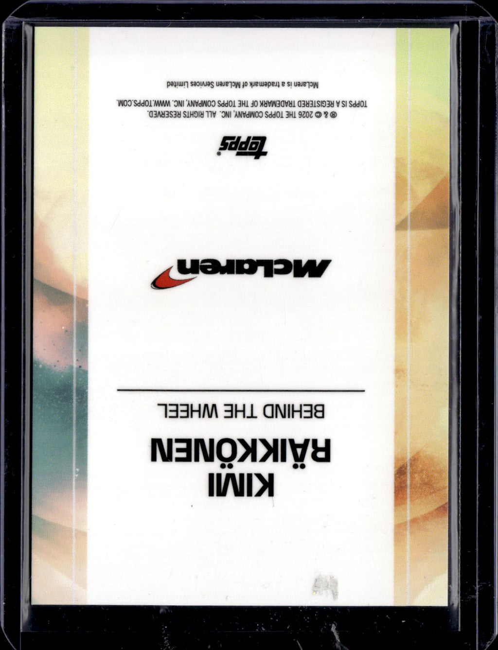 2025 Topps McLaren Racing F1 Kimi Raikkonen /25