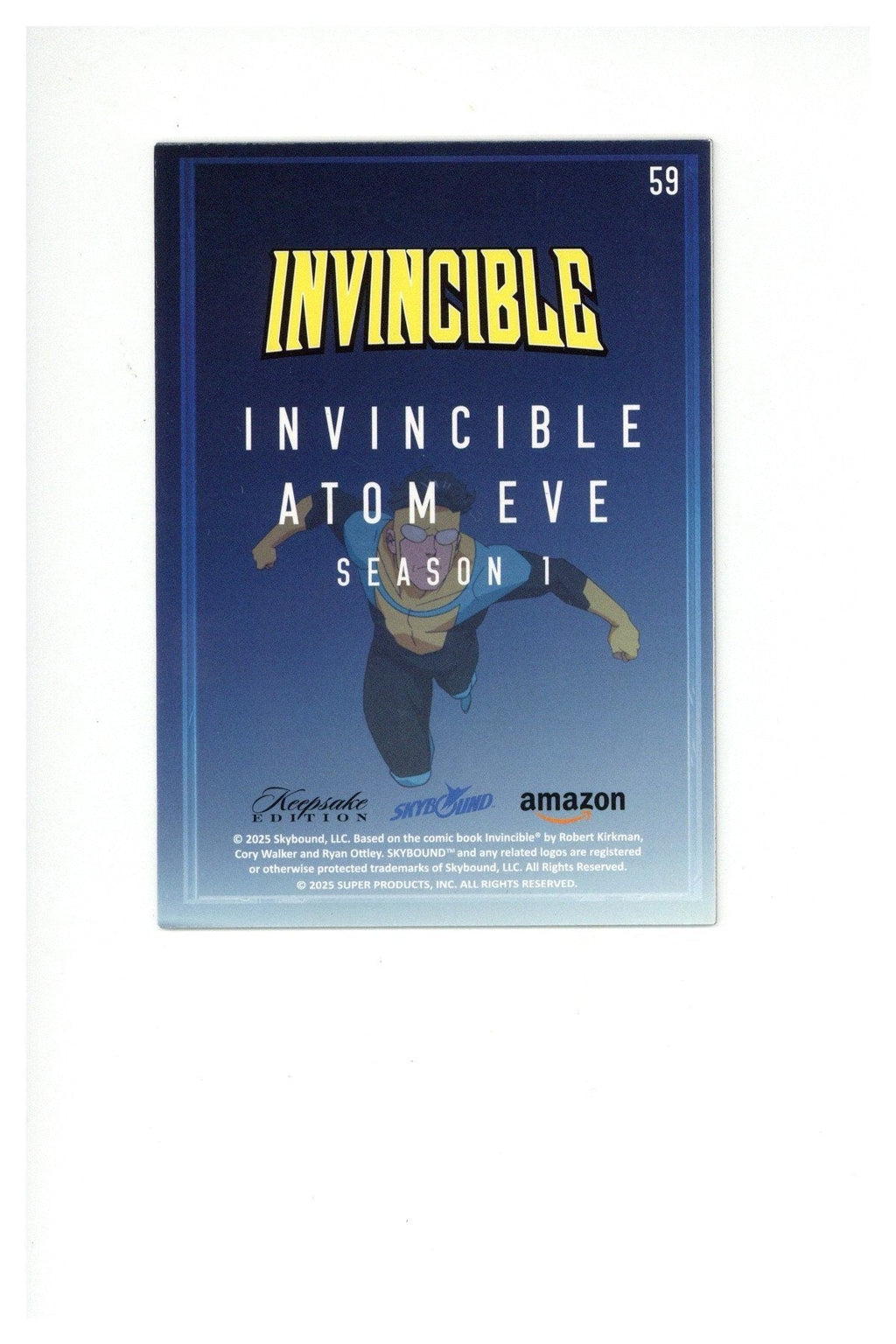 Invincible Atom Eve Keepsake Edition Skybound 59 Card #03/23