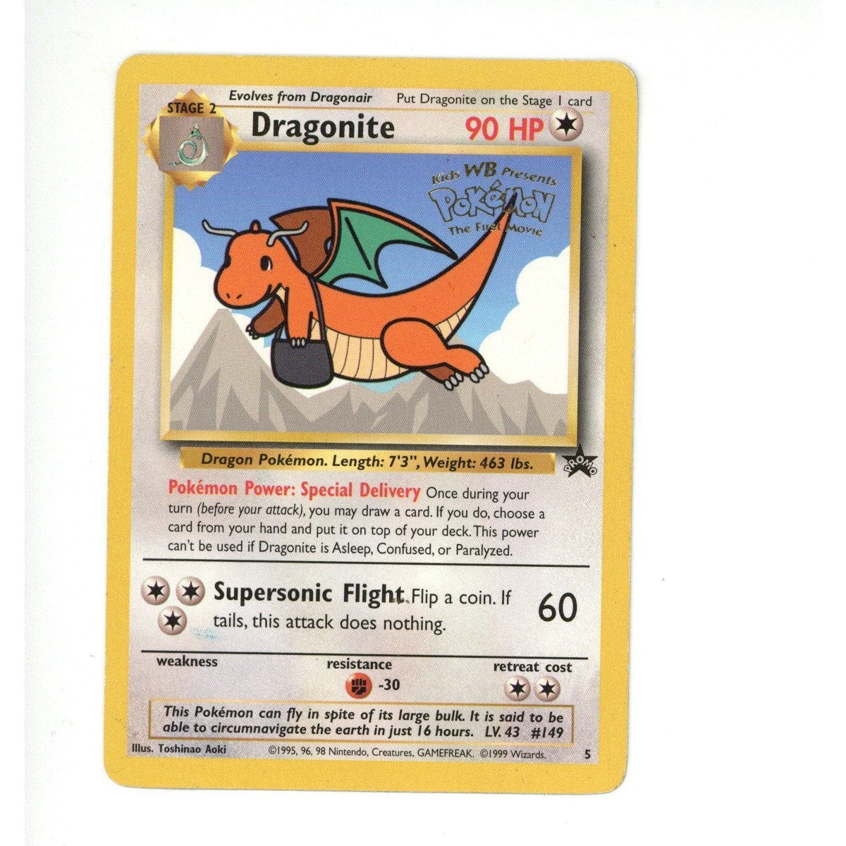 Pokemon Card: Dragonite 05/53 WoTC Promo (TCG)