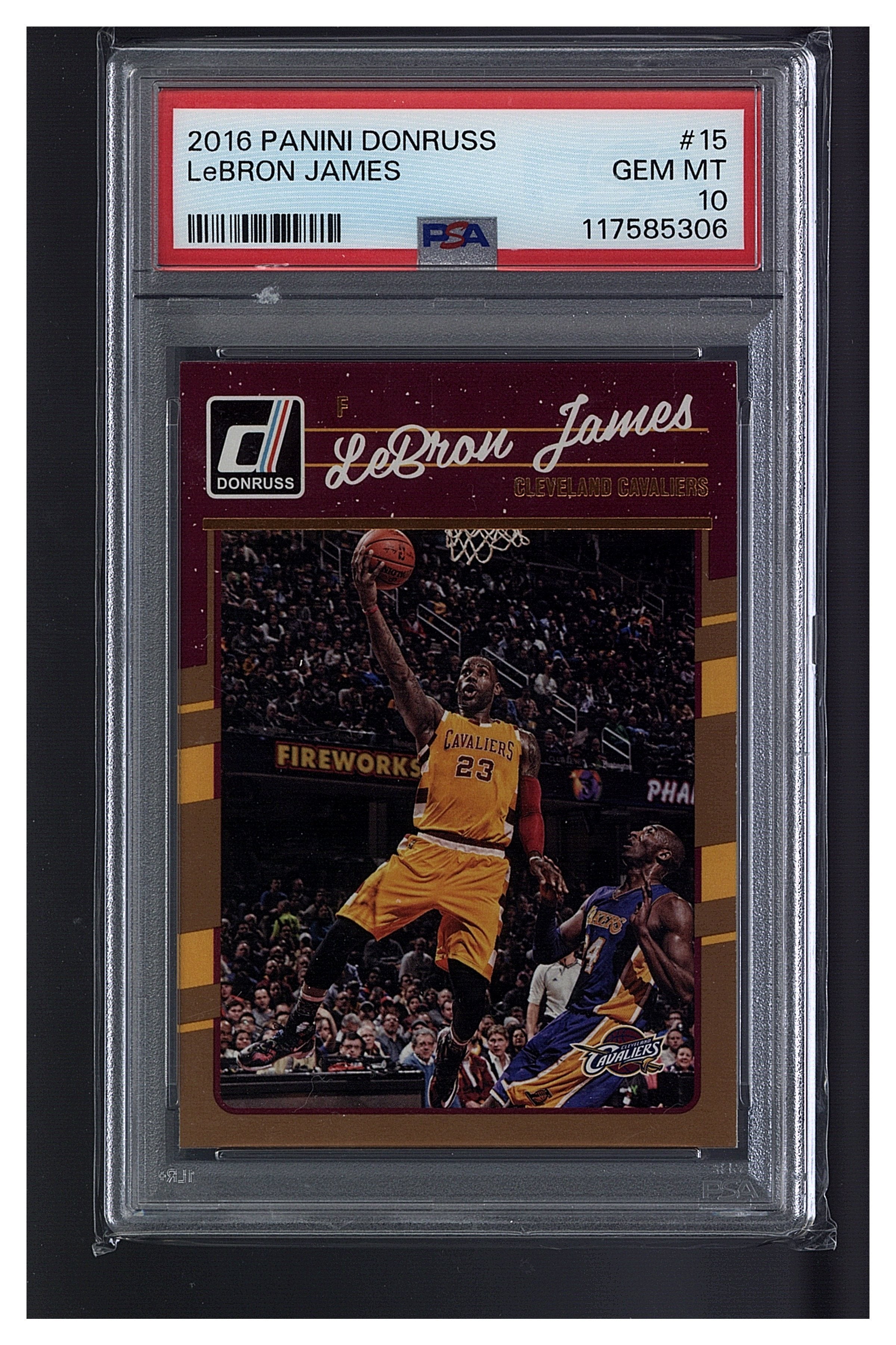 2016 Panini Donruss LeBron James PSA 10