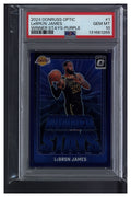 2024 Donruss Optic LeBron James Winner Stays - Purple PSA 10