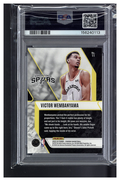 2023 Phoenix Victor Wembanyama Fade To Black - Teal Lazer PSA 9