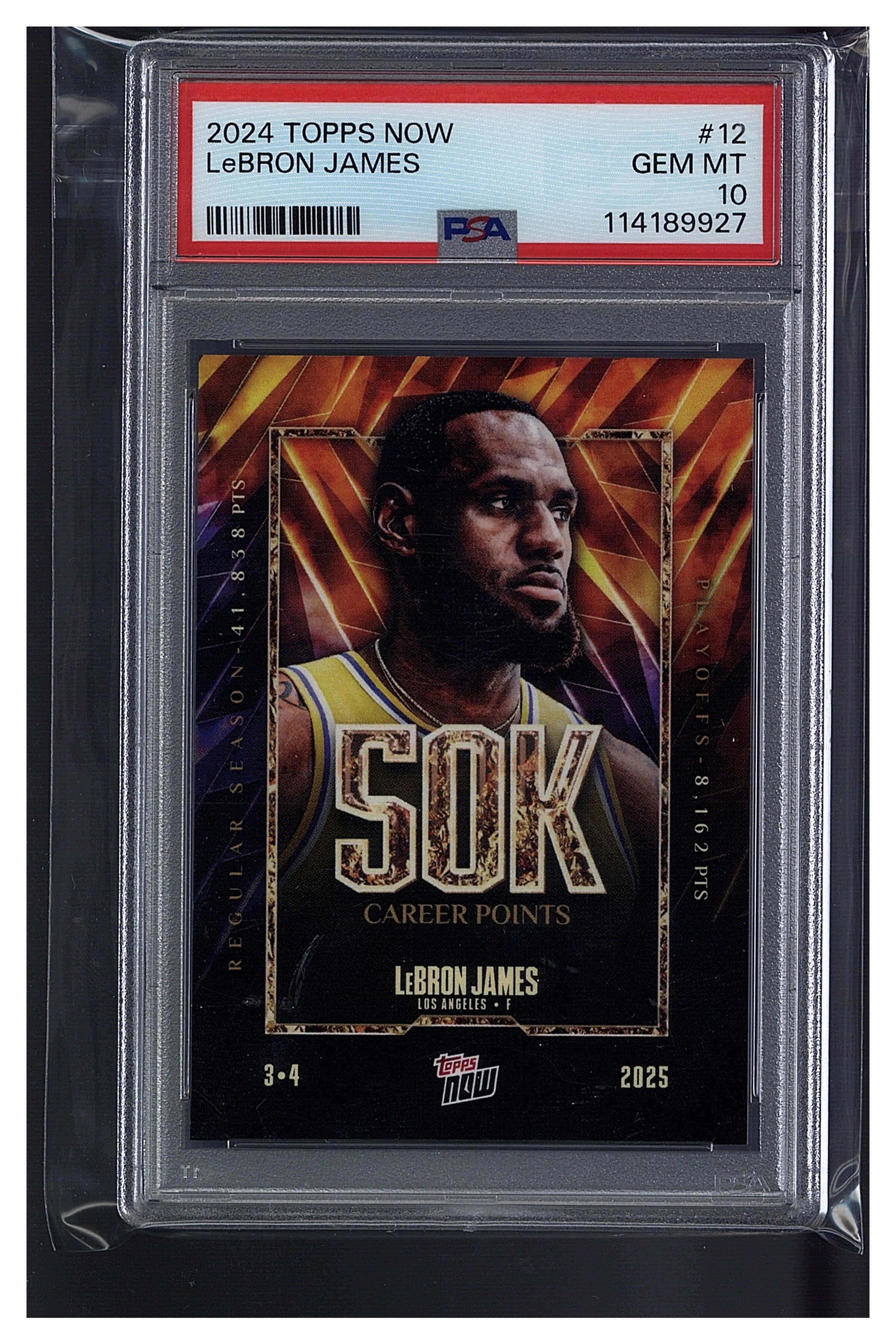 2024 Topps Now LeBron James PSA 10