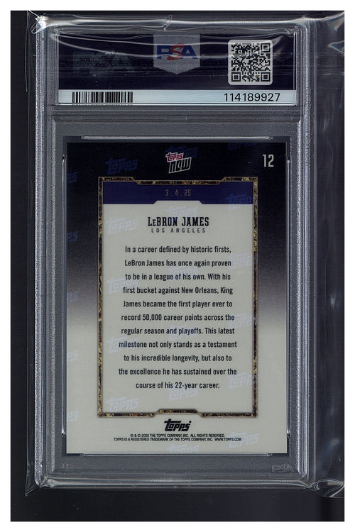 2024 Topps Now LeBron James PSA 10