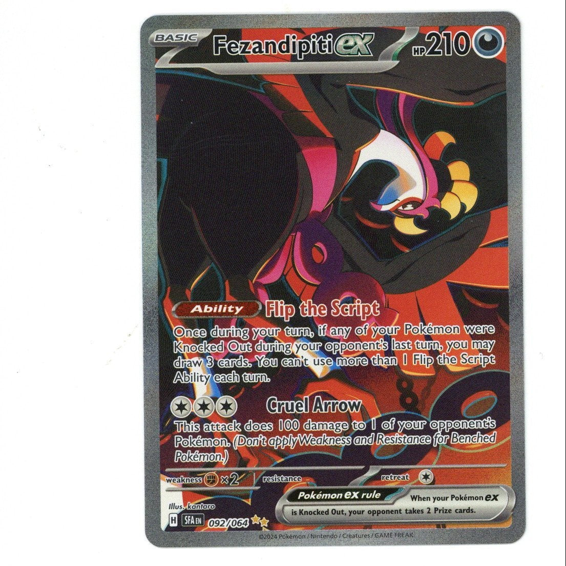 Nerd Blvd - Pokemon Card: Fezandipiti ex 092/064 (TCG)