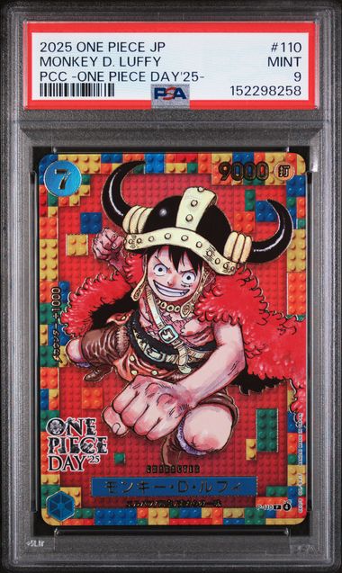 2025 ONE PIECE JAPANESE PREMIUM CARD COLLECTION -ONE PIECE DAY'25- #110 MONKEY D. LUFFY PSA 10