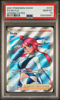 2021 POKEMON SWORD & SHIELD SHINING FATES #072 FA/SKYLA SHINING FATES PSA 10