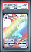 2020 POKEMON SWORD & SHIELD DARKNESS ABLAZE #194 FA/SALAMENCE VMAX DARKNESS ABLAZE-SECRET PSA 10