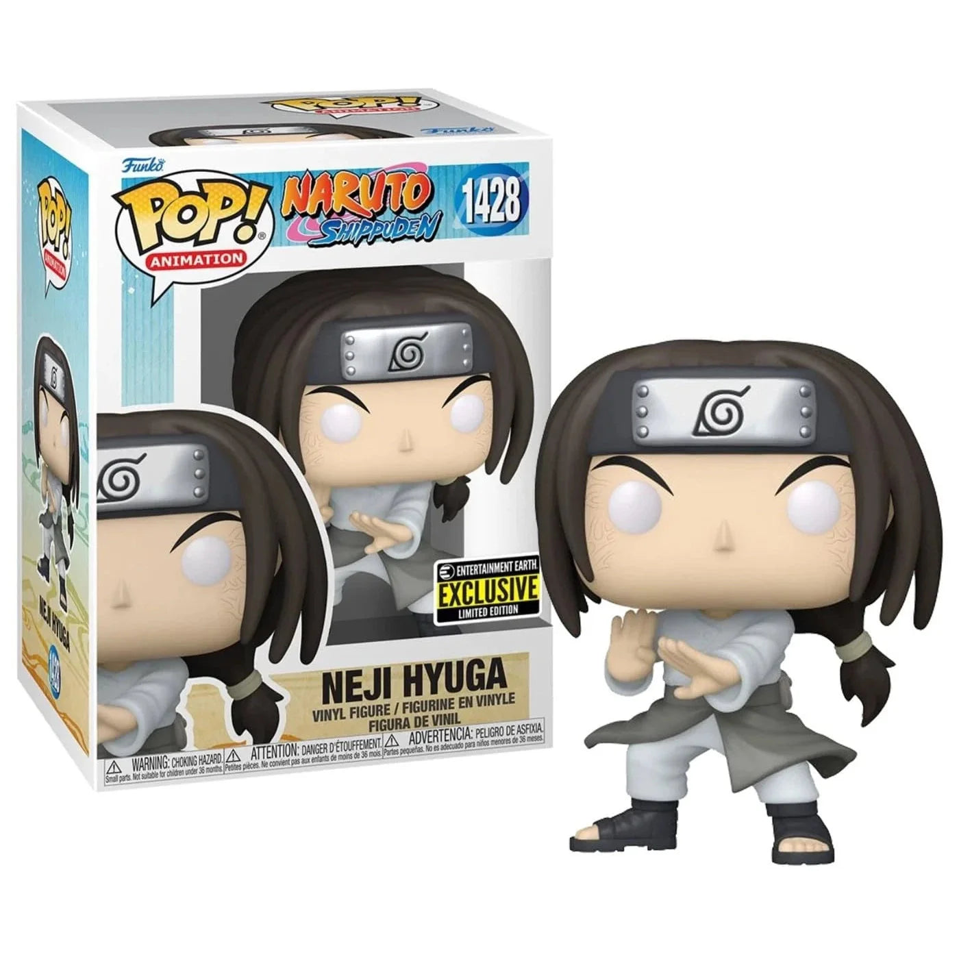 Funko Pop: Naruto - Neji Hyuga Figure #1428 Entertainment Exclusive Limited Edition