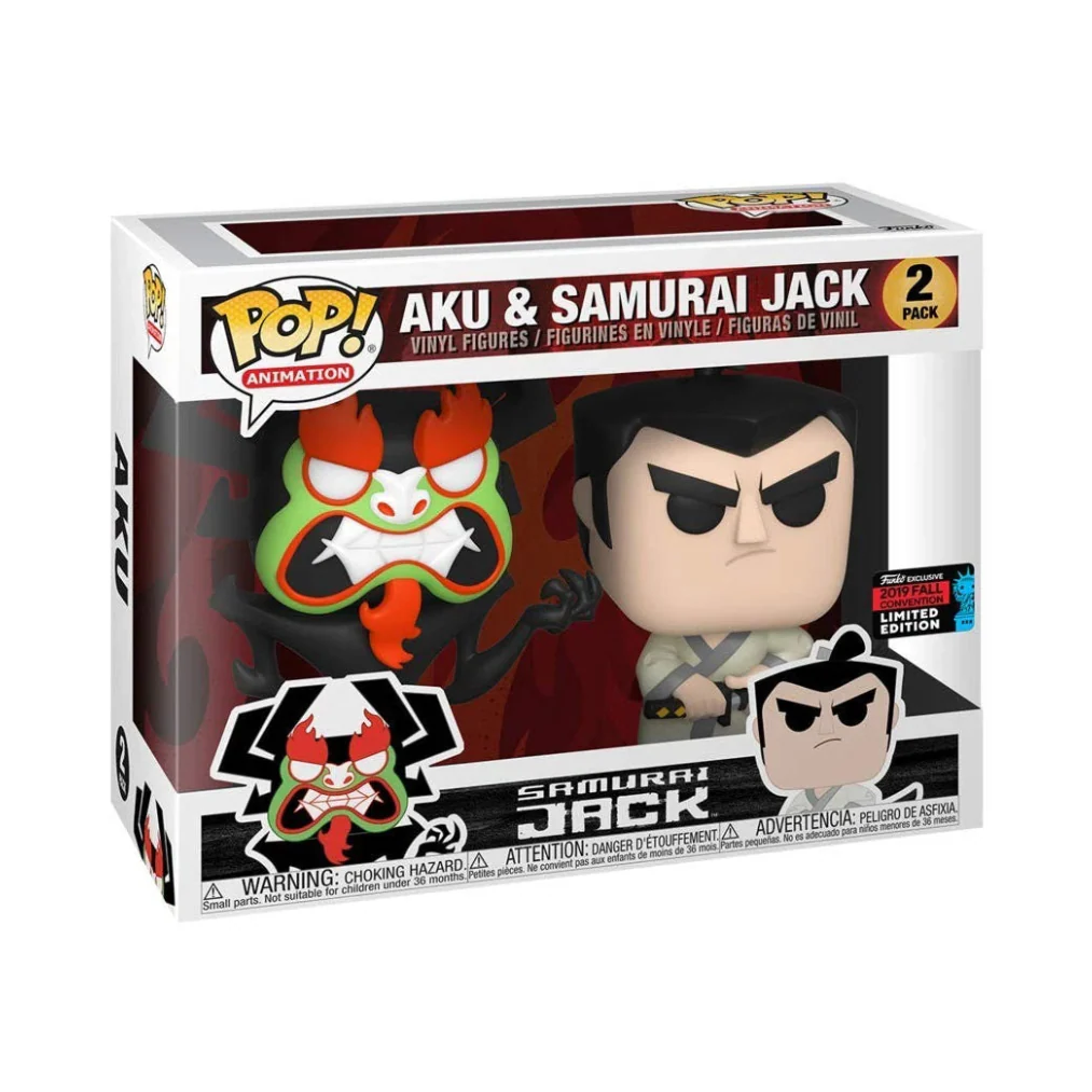 Funko Pop: Animation - Samurai Jack - Aku & Samurai Jack 2 Pack New York Comic Con 2019 Exclusive