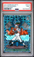 2021 PANINI DONRUSS OPTIC DOWNTOWN DT18 PEYTON MANNING PSA 9